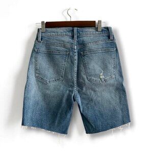 Pistola Izzy High Rise Slim Stretch Distressed Raw Hem Denim Shorts size 27